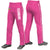 Custom Pink White Classic Fit Stretch Practice Loose-fit Baseball Pants