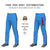 Custom Powder Blue Red Navy-Red Classic Fit Stretch Practice Loose-fit Baseball Pants