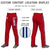 Custom Red Royal Blue White-Royal Blue Classic Fit Stretch Practice Loose-fit Baseball Pants