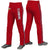 Custom Red Navy White-Navy Classic Fit Stretch Practice Loose-fit Baseball Pants