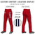 Custom Red Navy White-Navy Classic Fit Stretch Practice Loose-fit Baseball Pants