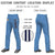 Custom Light Blue Navy White-Navy Classic Fit Stretch Practice Loose-fit Baseball Pants