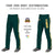 Custom Midnight Green Gold01 White-Gold01 Classic Fit Stretch Practice Loose-fit Baseball Pants