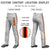 Custom Gray Orange Black-Orange Classic Fit Stretch Practice Loose-fit Baseball Pants