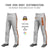 Custom Gray Orange Black-Orange Classic Fit Stretch Practice Loose-fit Baseball Pants