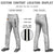 Custom Gray Black White-Black Classic Fit Stretch Practice Loose-fit Baseball Pants