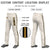 Custom Khaki Black Old Gold-Black Classic Fit Stretch Practice Loose-fit Baseball Pants