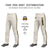 Custom Khaki Black Old Gold-Black Classic Fit Stretch Practice Loose-fit Baseball Pants