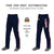 Custom Navy Red White-Red Classic Fit Stretch Practice Loose-fit Baseball Pants