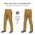 Custom Old Gold Black White-Black Classic Fit Stretch Practice Loose-fit Baseball Pants