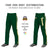 Custom Green Gold01 White-Gold01 Classic Fit Stretch Practice Loose-fit Baseball Pants