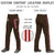 Custom Brown Red White-Red Classic Fit Stretch Practice Loose-fit Baseball Pants