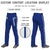 Custom Royal Blue White Royal Blue-White Classic Fit Stretch Practice Loose-fit Baseball Pants