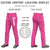 Custom Pink White Classic Fit Stretch Practice Loose-fit Baseball Pants