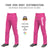 Custom Pink White Classic Fit Stretch Practice Loose-fit Baseball Pants