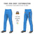 Custom Powder Blue Navy White-Navy Classic Fit Stretch Practice Loose-fit Baseball Pants