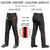 Custom Black Orange Black-Orange Classic Fit Stretch Practice Loose-fit Baseball Pants