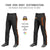 Custom Black Orange Black-Orange Classic Fit Stretch Practice Loose-fit Baseball Pants