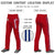 Custom Red Royal Blue White-Royal Blue Classic Fit Stretch Practice Loose-fit Baseball Pants