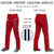 Custom Red Navy White-Navy Classic Fit Stretch Practice Loose-fit Baseball Pants