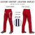 Custom Red Navy White-Navy Classic Fit Stretch Practice Loose-fit Baseball Pants