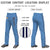 Custom Light Blue Navy White-Navy Classic Fit Stretch Practice Loose-fit Baseball Pants