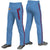 Custom Light Blue Red Navy-Red Classic Fit Stretch Practice Loose-fit Baseball Pants