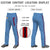 Custom Light Blue Red Navy-Red Classic Fit Stretch Practice Loose-fit Baseball Pants