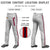 Custom Gray Red Navy-Red Classic Fit Stretch Practice Loose-fit Baseball Pants