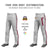 Custom Gray Red Navy-Red Classic Fit Stretch Practice Loose-fit Baseball Pants