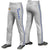 Custom Gray Royal Blue White-Royal Blue Classic Fit Stretch Practice Loose-fit Baseball Pants