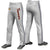 Custom Gray Navy White-Navy Classic Fit Stretch Practice Loose-fit Baseball Pants