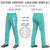 Custom Bright Green White Classic Fit Stretch Practice Loose-fit Baseball Pants