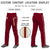 Custom Crimson Khaki Crimson-Khaki Classic Fit Stretch Practice Loose-fit Baseball Pants