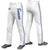 Custom White Royal Blue White-Royal Blue Classic Fit Stretch Practice Loose-fit Baseball Pants