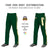 Custom Green Gold01 White-Gold01 Classic Fit Stretch Practice Loose-fit Baseball Pants