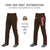 Custom Brown Red White-Red Classic Fit Stretch Practice Loose-fit Baseball Pants