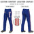 Custom Royal Blue Red White-Red Classic Fit Stretch Practice Loose-fit Baseball Pants