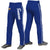 Custom Royal Blue White Royal Blue-White Classic Fit Stretch Practice Loose-fit Baseball Pants