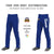 Custom Royal Blue White Royal Blue-White Classic Fit Stretch Practice Loose-fit Baseball Pants