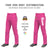 Custom Pink White Classic Fit Stretch Practice Loose-fit Baseball Pants