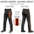 Custom Black Orange Black-Orange Classic Fit Stretch Practice Loose-fit Baseball Pants