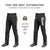 Custom Black White Gray-White Classic Fit Stretch Practice Loose-fit Baseball Pants