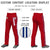 Custom Red Royal Blue White-Royal Blue Classic Fit Stretch Practice Loose-fit Baseball Pants