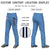 Custom Light Blue Navy White-Navy Classic Fit Stretch Practice Loose-fit Baseball Pants