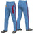 Custom Light Blue Red Navy-Red Classic Fit Stretch Practice Loose-fit Baseball Pants