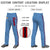 Custom Light Blue Red Navy-Red Classic Fit Stretch Practice Loose-fit Baseball Pants