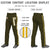 Custom Olive Gold01 White-Gold01 Classic Fit Stretch Practice Loose-fit Baseball Pants