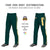 Custom Midnight Green Gold01 White-Gold01 Classic Fit Stretch Practice Loose-fit Baseball Pants