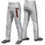 Custom Gray Navy White-Navy Classic Fit Stretch Practice Loose-fit Baseball Pants